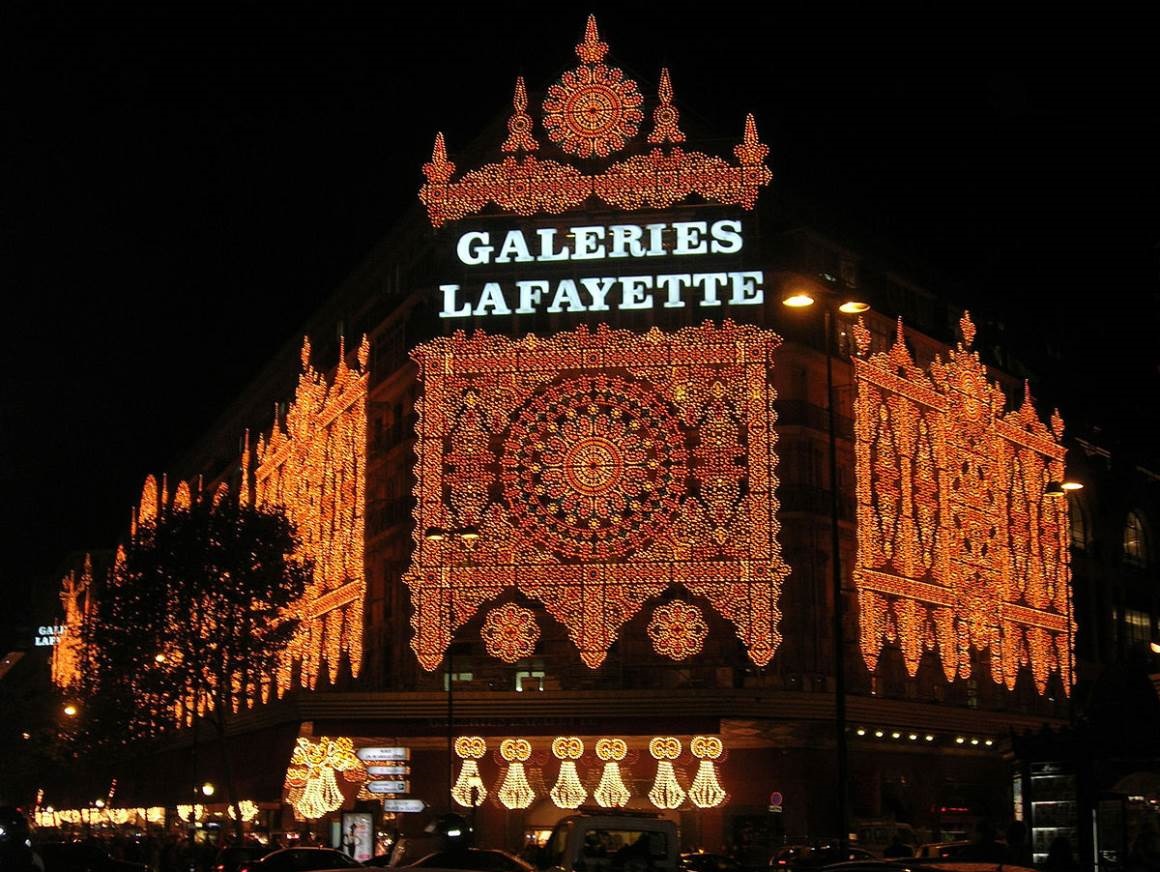 Lafayette-Galleries-in-Paris-at-Night - Top Europe Shopping Places - Planet Travel Advisor Lafayette-Galleries-in-Paris-at-Night - Top Europe Shopping Places - Planet Travel Advisor