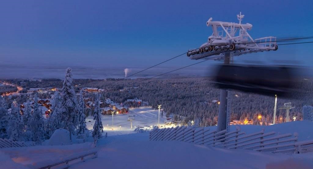 View Of Levi Village In Finland In Twilight, Modern Ski Resort In Lapland - Photo taken in Sirkka, Finland - Places to Visit in Finland - Planet Travel Advisor