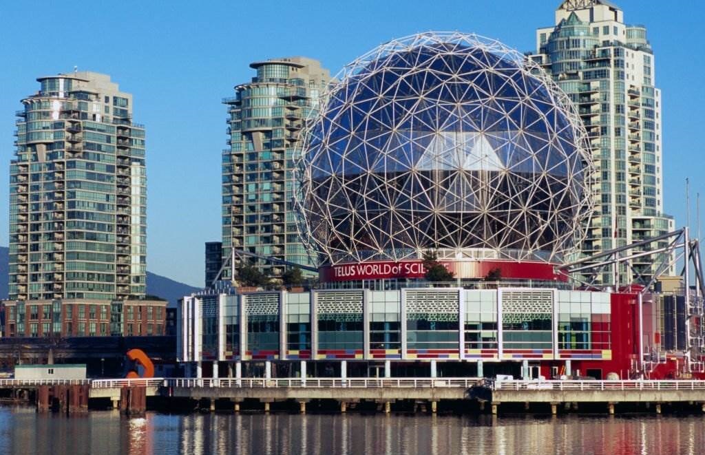 Telus World of Science (aka Science World) at False Creek, Vancouver, British Columbia, Canada - Best Time to Visit Canada - Planet Travel Advisor