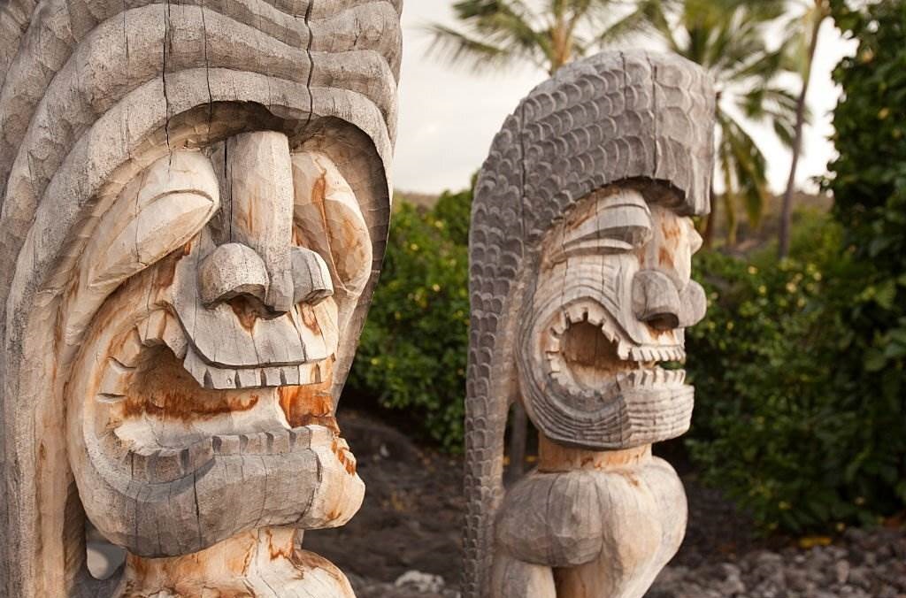 Travel Seasons in Hawaii All the Year Tiki carvings, big island, hawaii - Planet Travel Advisor