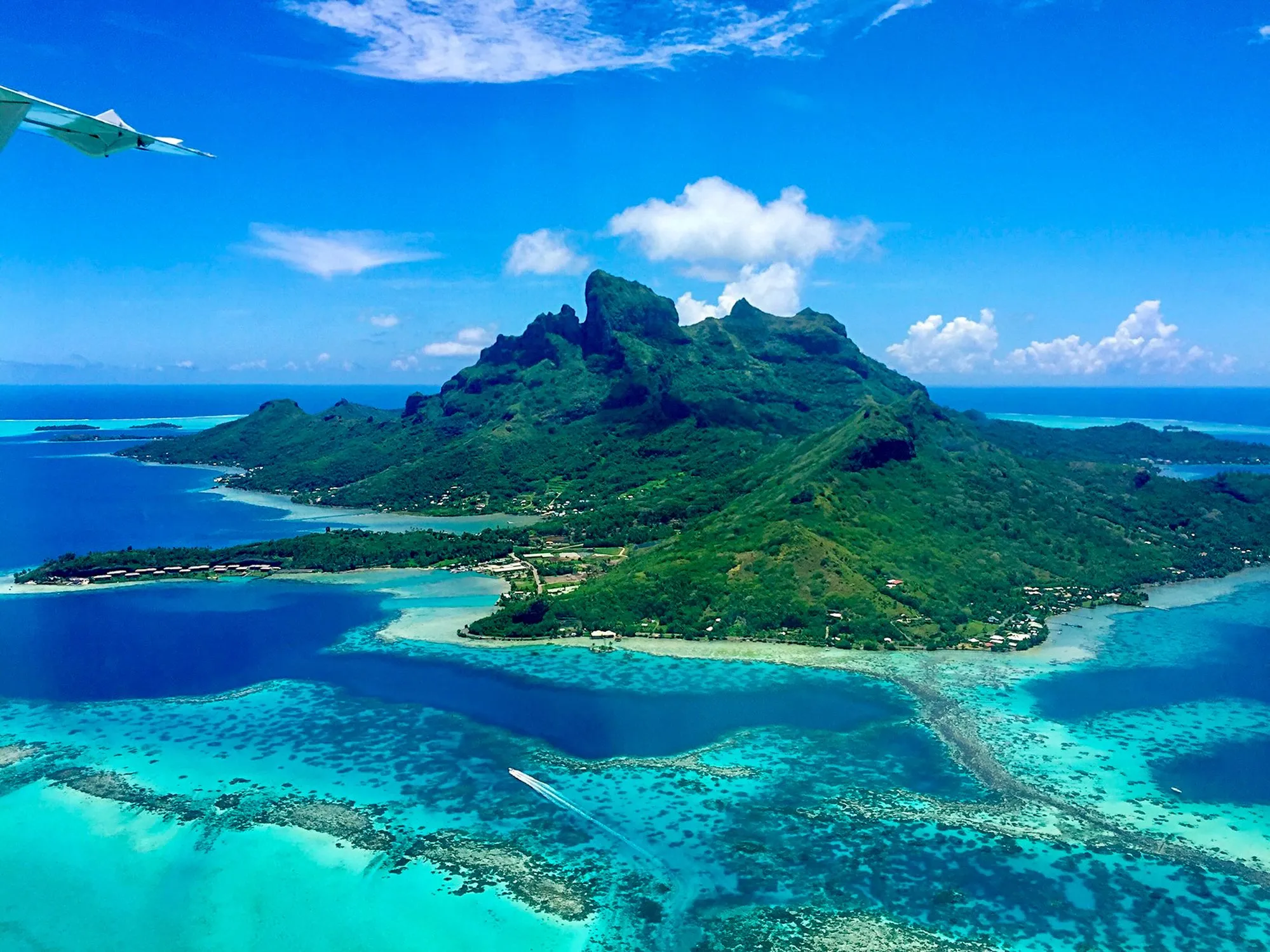 Bora Bora Aerial - Best Places to Travel in March - Planet Travel Advisor