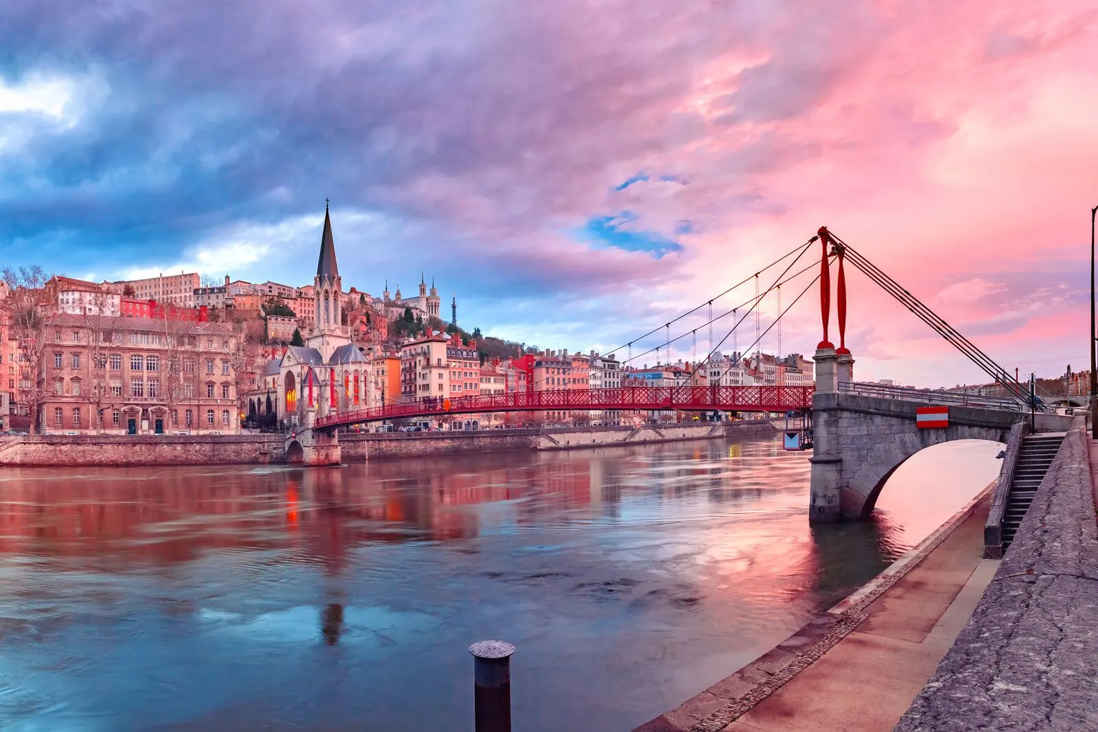 Old Town Lyon Sunset - France Visa Requirements - Planet Travel Advisor