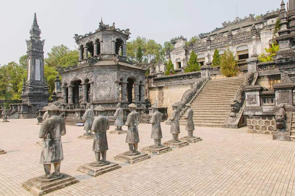 Row of Statues at Minh Mang Tomb - Planet Travel Advisor