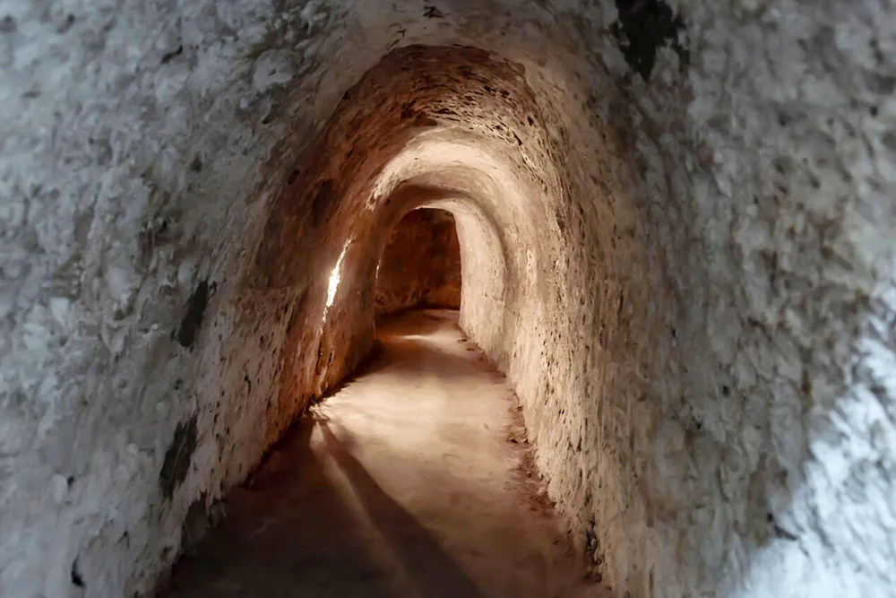 Looking Down One of the Tunnels in the Cu Chi Complex - Planet Travel Advisor