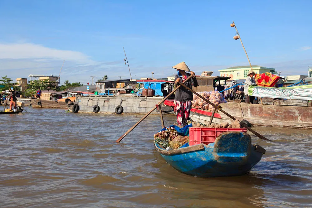 River View of Cai Rang Floating Market - Planet Travel Advisor