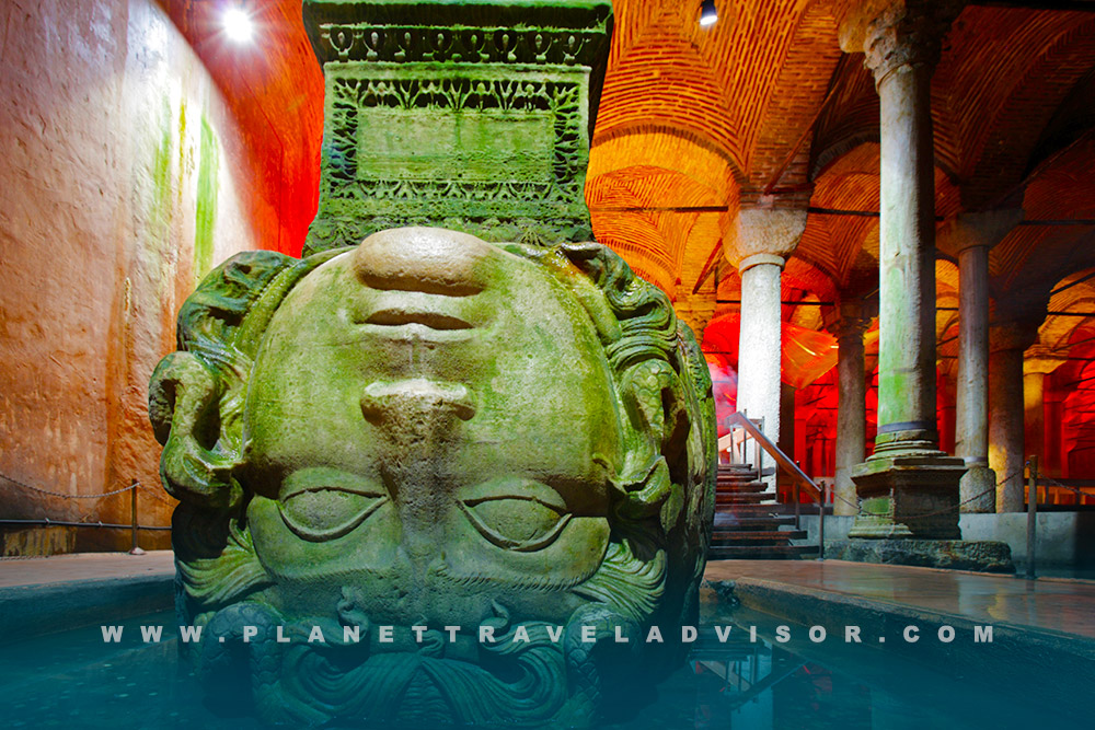 Medusa Heads in Basilica Cistern - Planet Travel Advisor.jpg